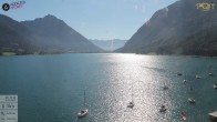 Archiv Foto Webcam Achensee: Blick vom Hotel Post am Achensee 09:00
