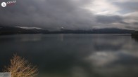 Archived image Webcam Lake Walchensee: View Hotel Karwendelblick 23:00
