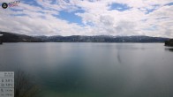 Archived image Webcam Lake Walchensee: View Hotel Karwendelblick 13:00
