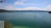 Archived image Webcam Lake Walchensee: View Hotel Karwendelblick 13:00