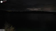 Archived image Webcam Lake Walchensee: View Hotel Karwendelblick 23:00