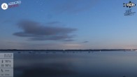 Archiv Foto Webcam Blick von Ammerland über den Starnberger See 03:00