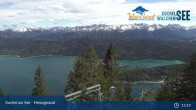 Archived image Webcam Herzogstand: View Lake Kochel 14:00