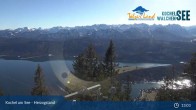 Archived image Webcam Herzogstand: View Lake Kochel 12:00