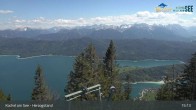 Archiv Foto Webcam Herzogstand: Blick auf den Kochelsee 14:00