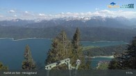 Archiv Foto Webcam Herzogstand: Blick auf den Kochelsee 16:00