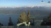 Archiv Foto Webcam Herzogstand: Blick auf den Kochelsee 18:00