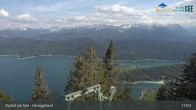 Archived image Webcam Herzogstand: View Lake Kochel 16:00