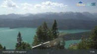 Archiv Foto Webcam Herzogstand: Blick auf den Kochelsee 10:00
