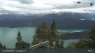 Archiv Foto Webcam Herzogstand: Blick auf den Kochelsee 14:00