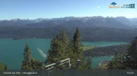 Archived image Webcam Herzogstand: View Lake Kochel 14:00
