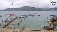 Archived image Webcam Attersee: View at Union Yacht Club 07:00