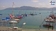 Archived image Webcam Attersee: View at Union Yacht Club 11:00