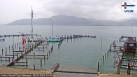 Archived image Webcam Attersee: View at Union Yacht Club 09:00