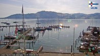 Archiv Foto Webcam Blick vom Union Yacht Club am Attersee 07:00