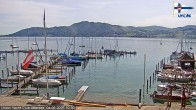 Archiv Foto Webcam Blick vom Union Yacht Club am Attersee 09:00