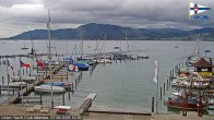 Archived image Webcam Attersee: View at Union Yacht Club 09:00