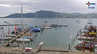 Archived image Webcam Attersee: View at Union Yacht Club 13:00
