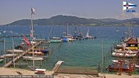Archiv Foto Webcam Blick vom Union Yacht Club am Attersee 13:00