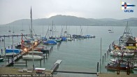 Archiv Foto Webcam Blick vom Union Yacht Club am Attersee 19:00