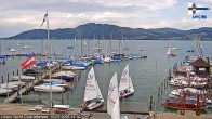 Archiv Foto Webcam Blick vom Union Yacht Club am Attersee 13:00