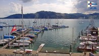 Archiv Foto Webcam Blick vom Union Yacht Club am Attersee 09:00