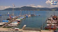 Archiv Foto Webcam Blick vom Union Yacht Club am Attersee 13:00