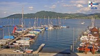 Archiv Foto Webcam Blick vom Union Yacht Club am Attersee 17:00