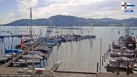 Archiv Foto Webcam Blick vom Union Yacht Club am Attersee 09:00