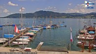 Archiv Foto Webcam Blick vom Union Yacht Club am Attersee 13:00