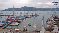 Archiv Foto Webcam Blick vom Union Yacht Club am Attersee 09:00
