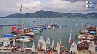 Archiv Foto Webcam Blick vom Union Yacht Club am Attersee 13:00