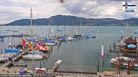 Archiv Foto Webcam Blick vom Union Yacht Club am Attersee 13:00