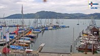 Archiv Foto Webcam Blick vom Union Yacht Club am Attersee 13:00