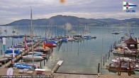 Archiv Foto Webcam Blick vom Union Yacht Club am Attersee 07:00