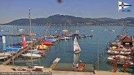 Archiv Foto Webcam Blick vom Union Yacht Club am Attersee 13:00