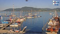 Archiv Foto Webcam Blick vom Union Yacht Club am Attersee 17:00