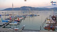 Archiv Foto Webcam Blick vom Union Yacht Club am Attersee 19:00