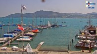 Archived image Webcam Attersee: View at Union Yacht Club 11:00