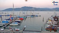 Archiv Foto Webcam Blick vom Union Yacht Club am Attersee 19:00