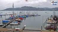 Archiv Foto Webcam Blick vom Union Yacht Club am Attersee 09:00