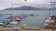 Archiv Foto Webcam Blick vom Union Yacht Club am Attersee 13:00