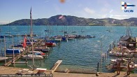 Archiv Foto Webcam Blick vom Union Yacht Club am Attersee 09:00