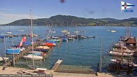 Archiv Foto Webcam Blick vom Union Yacht Club am Attersee 13:00