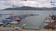 Archived image Webcam Attersee: View at Union Yacht Club 13:00