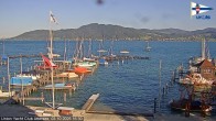 Archiv Foto Webcam Blick vom Union Yacht Club am Attersee 15:00