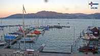 Archiv Foto Webcam Blick vom Union Yacht Club am Attersee 17:00