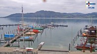 Archiv Foto Webcam Blick vom Union Yacht Club am Attersee 17:00