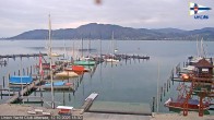Archiv Foto Webcam Blick vom Union Yacht Club am Attersee 17:00