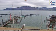 Archiv Foto Webcam Blick vom Union Yacht Club am Attersee 13:00